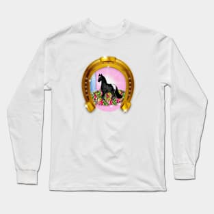 Horse and Horseshoe Long Sleeve T-Shirt